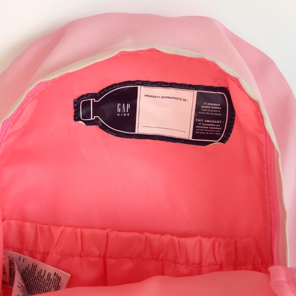 Kids Gap Pink Ombre Glitter Heart Backpack - Picture 8 of 12